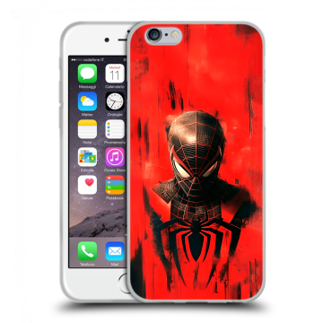 Силиконовый чехол на Iphone 6/6s с принтом человек паук spiderman