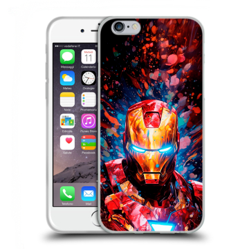 Силиконовый чехол на Iphone 6/6s с принтом Железный человек Ironman Силиконовый чехол на Iphone 6/6s с принтом Железный человек Ironman