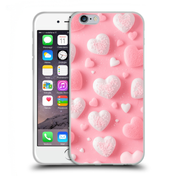 Силиконовый чехол на Iphone 6/6s с принтом Сердечки