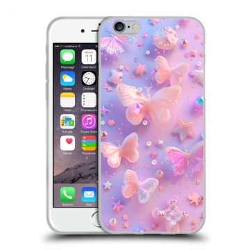 Силиконовый чехол на Iphone 6/6s с принтом Бабочки Силиконовый чехол на Iphone 6/6s с принтом Бабочки
