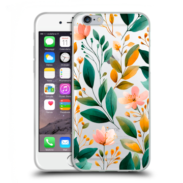 Силиконовый чехол на Iphone 6/6s с принтом Цветы паттерн Силиконовый чехол на Iphone 6/6s с принтом Цветы паттерн