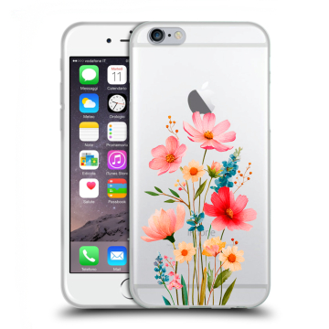 Силиконовый чехол на Iphone 6/6s с принтом Цветы Силиконовый чехол на Iphone 6/6s с принтом Цветы