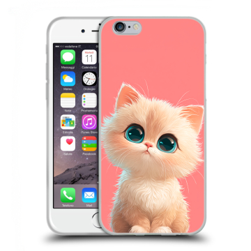 Силиконовый чехол на Iphone 6/6s с принтом Розовый котенок Силиконовый чехол на Iphone 6/6s с принтом Розовый котенок