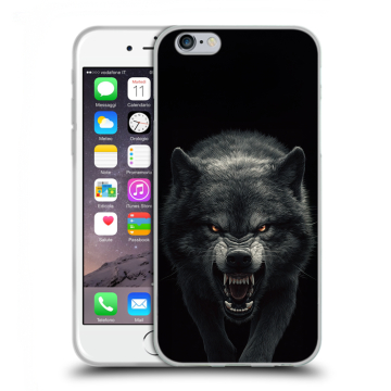 Силиконовый чехол на Iphone 6/6s с принтом Волк