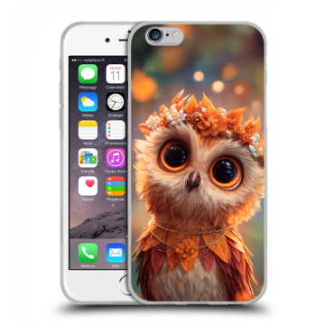 Силиконовый чехол на Iphone 6/6s с принтом Милая сова Силиконовый чехол на Iphone 6/6s с принтом Милая сова