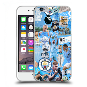 Силиконовый чехол на Iphone 6/6s с принтом Man City Манчестер Сити Силиконовый чехол на Iphone 6/6s с принтом Man City Манчестер Сити