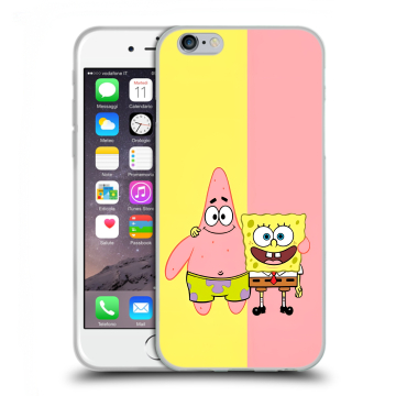 Силиконовый чехол на Iphone 6/6s с принтом Спанч боб Спанчбоб