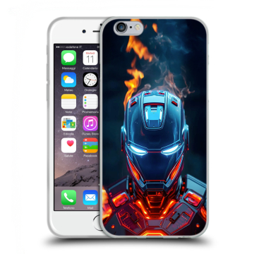 Силиконовый чехол на Iphone 6/6s с принтом IronMan Железный человек Силиконовый чехол на Iphone 6/6s с принтом IronMan Железный человек
