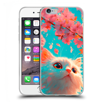 Силиконовый чехол на Iphone 6/6s с принтом Красивый кот Силиконовый чехол на Iphone 6/6s с принтом Красивый кот