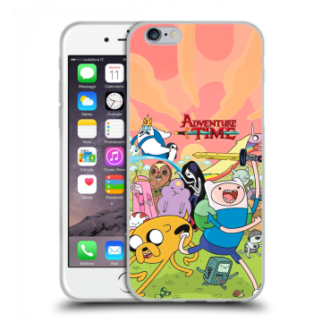 Силиконовый чехол на Iphone 6/6s с принтом Adventure time Время приключений Силиконовый чехол на Iphone 6/6s с принтом Adventure time Время приключений