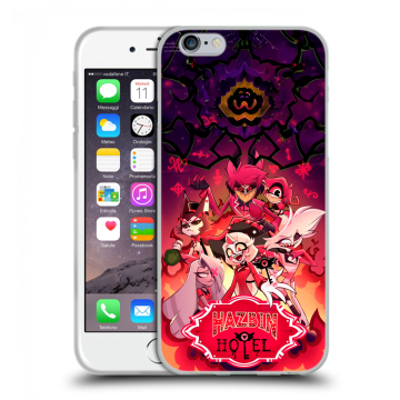 Силиконовый чехол на Iphone 6/6s с принтом Hazbin Hotel Отель Хазбин