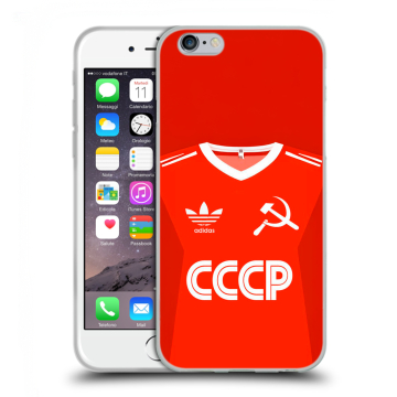 Силиконовый чехол на Iphone 6/6s с принтом Флаг Герб СССР Силиконовый чехол на Iphone 6/6s с принтом Флаг Герб СССР