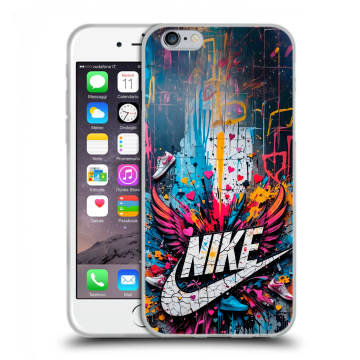 Силиконовый чехол на Iphone 6/6s с принтом Nike Найк Силиконовый чехол на Iphone 6/6s с принтом Nike Найк