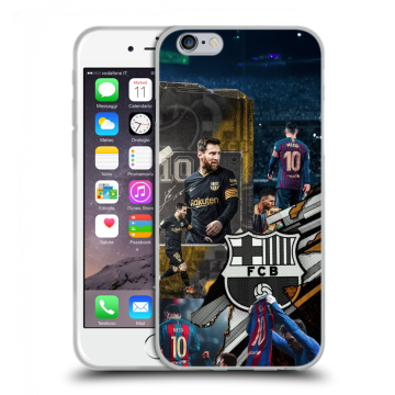 Силиконовый чехол на Iphone 6/6s с принтом Messi Barcelona