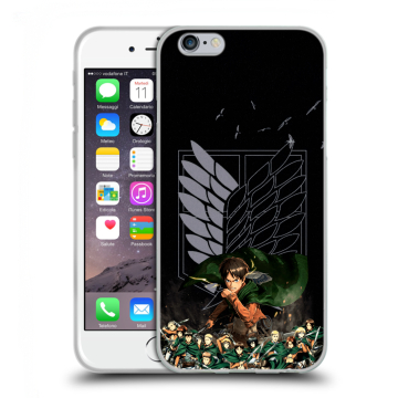 Силиконовый чехол на Iphone 6/6s с принтом Атака титанов