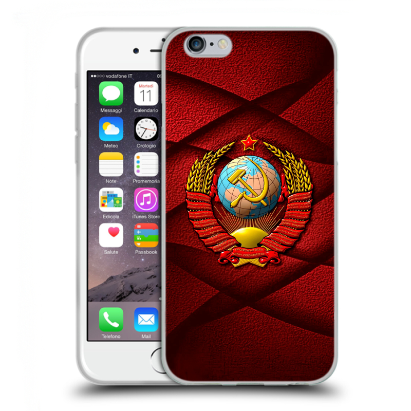 Пластиковый чехол на Iphone 6/6s с принтом Герб СССР Пластиковый чехол на Iphone 6/6s с принтом Герб СССР