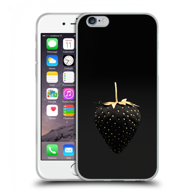 Пластиковый чехол на Iphone 6/6s с принтом Черная клубника Пластиковый чехол на Iphone 6/6s с принтом Черная клубника