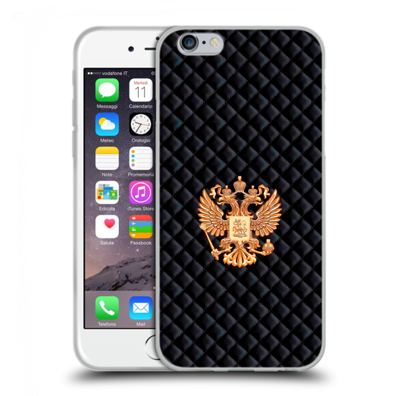 Силиконовый противоударный чехол на Iphone 6/6s с принтом Герб России принт Силиконовый противоударный чехол на Iphone 6/6s с принтом Герб России принт