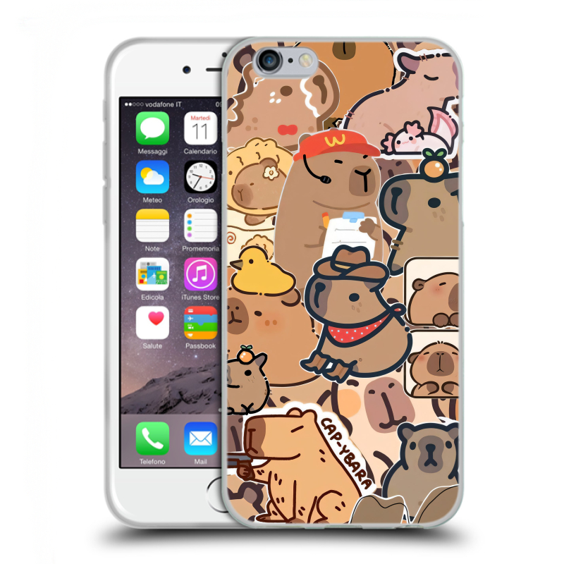 Силиконовый чехол на Iphone 6/6s с принтом капибара Силиконовый чехол на Iphone 6/6s с принтом капибара