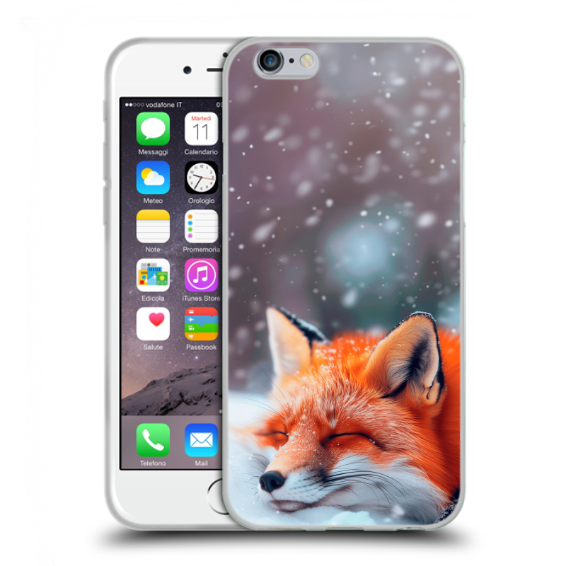 Силиконовый чехол на Iphone 6/6s с принтом лиса Силиконовый чехол на Iphone 6/6s с принтом лиса