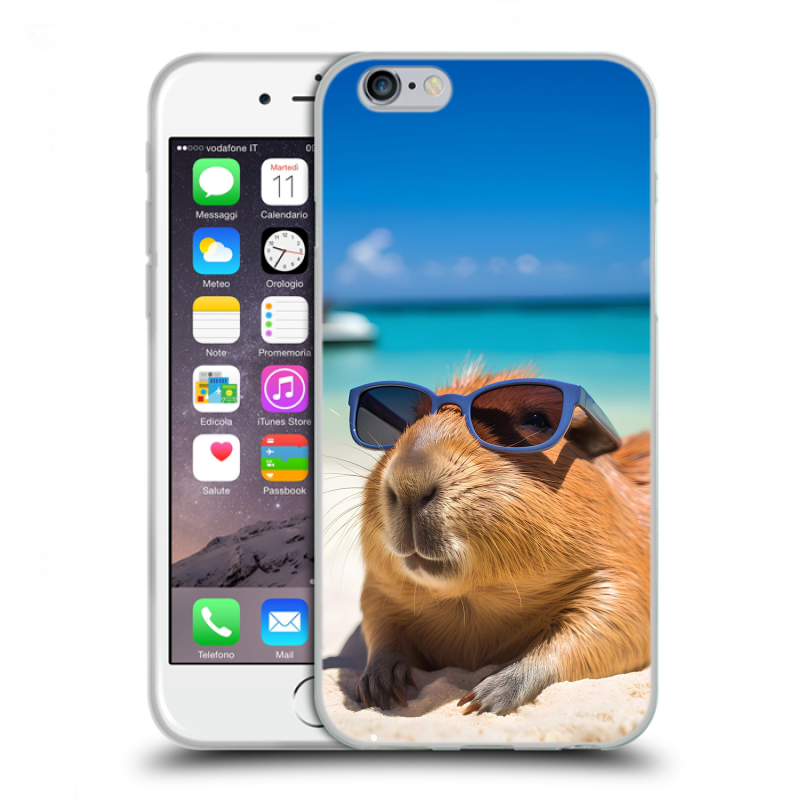 Пластиковый чехол на Iphone 6/6s с принтом Капибара Пластиковый чехол на Iphone 6/6s с принтом Капибара