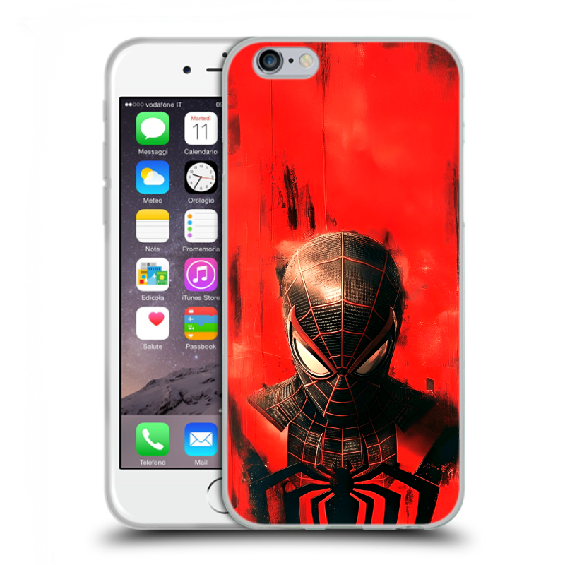 Силиконовый чехол на Iphone 6/6s с принтом человек паук spiderman Силиконовый чехол на Iphone 6/6s с принтом человек паук spiderman