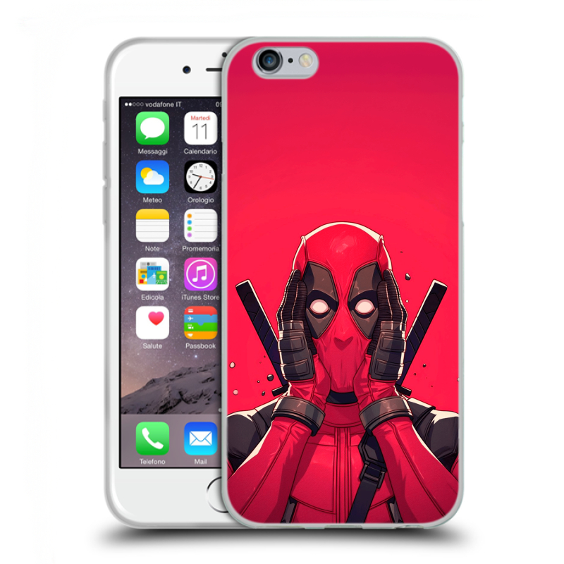 Пластиковый чехол на Iphone 6/6s с принтом Дедпул Deadpool Пластиковый чехол на Iphone 6/6s с принтом Дедпул Deadpool