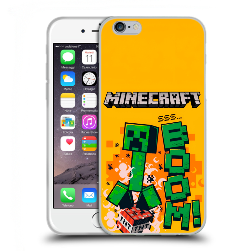 Пластиковый чехол на Iphone 6/6s с принтом Майнкрафт Minecraft Пластиковый чехол на Iphone 6/6s с принтом Майнкрафт Minecraft