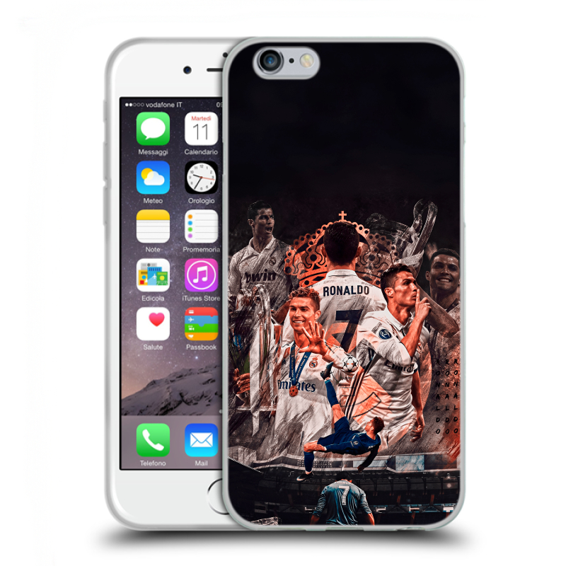 Силиконовый противоударный чехол на Iphone 6/6s с принтом Реал Роналдо Real Ronaldo Силиконовый противоударный чехол на Iphone 6/6s с принтом Реал Роналдо Real Ronaldo