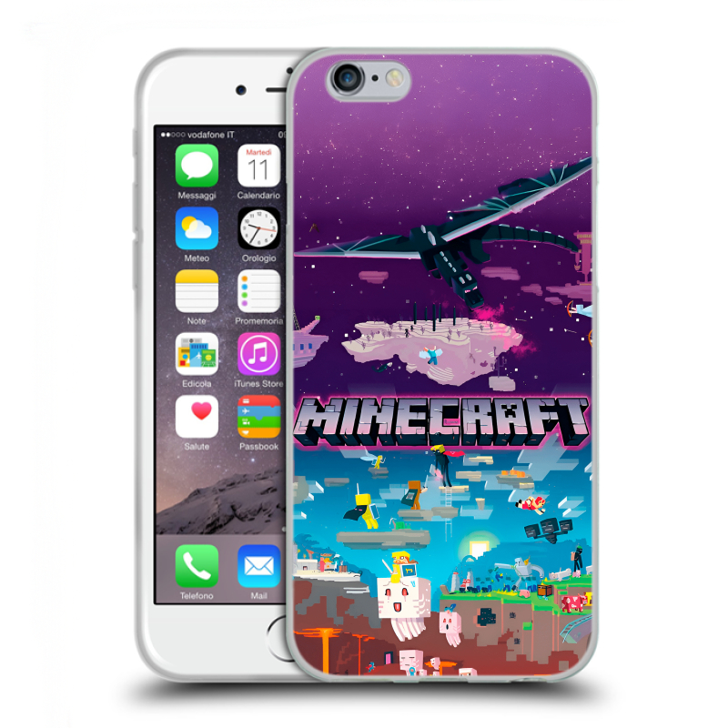 Пластиковый чехол на Iphone 6/6s с принтом Майнкрафт Minecraft Пластиковый чехол на Iphone 6/6s с принтом Майнкрафт Minecraft