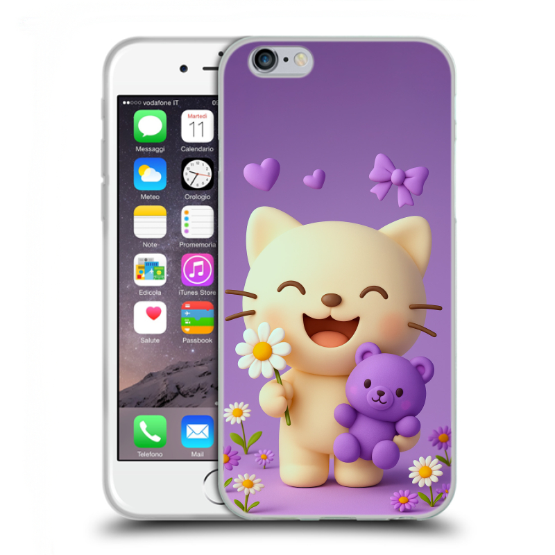 Силиконовый противоударный чехол на Iphone 6/6s с принтом для девочек Силиконовый противоударный чехол на Iphone 6/6s с принтом для девочек