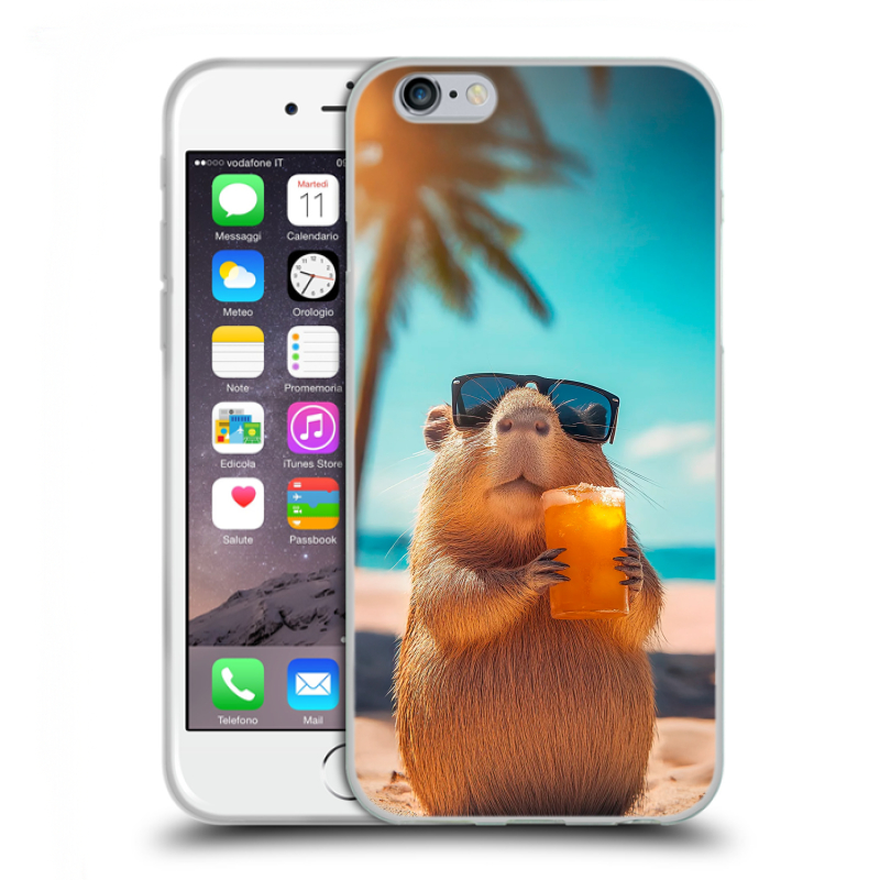 Пластиковый чехол на Iphone 6/6s с принтом Капибара Пластиковый чехол на Iphone 6/6s с принтом Капибара