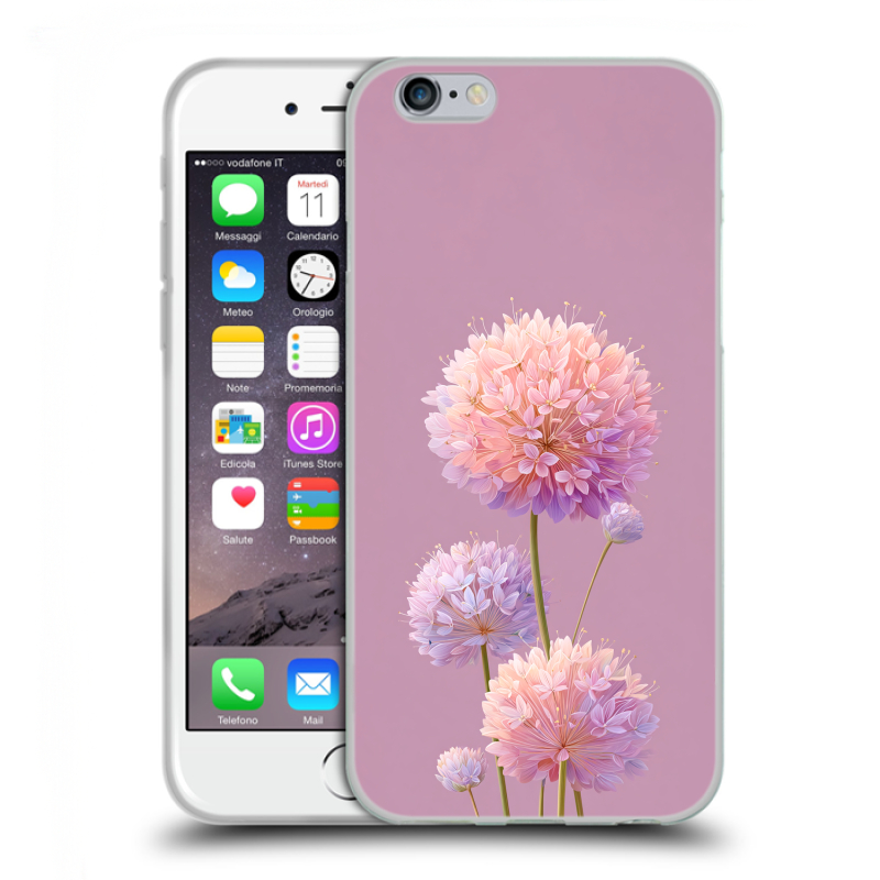 Силиконовый противоударный чехол на Iphone 6/6s с принтом Цветы Силиконовый противоударный чехол на Iphone 6/6s с принтом Цветы