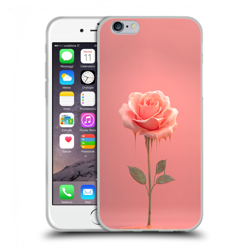 Пластиковый чехол на Iphone 6/6s с принтом Розовая роза Пластиковый чехол на Iphone 6/6s с принтом Розовая роза