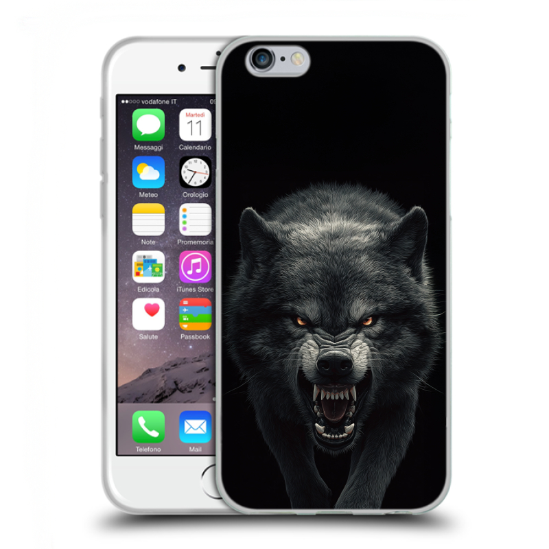 Пластиковый чехол на Iphone 6/6s с принтом Волк Пластиковый чехол на Iphone 6/6s с принтом Волк