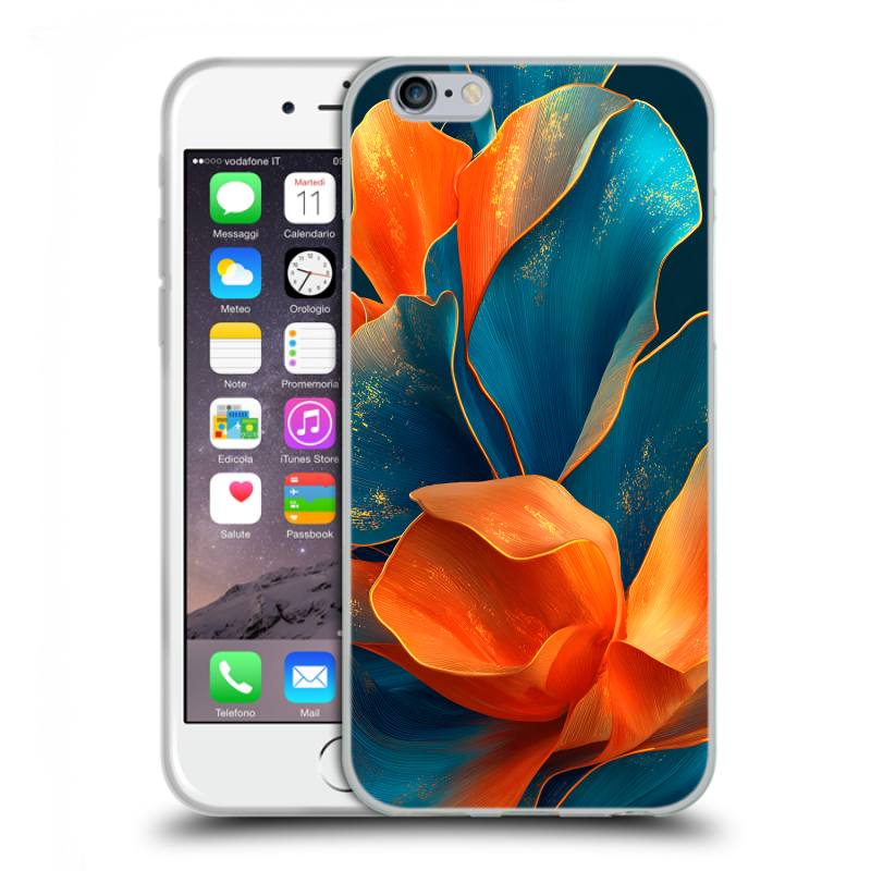 Силиконовый противоударный чехол на Iphone 6/6s с принтом Цветы Силиконовый противоударный чехол на Iphone 6/6s с принтом Цветы