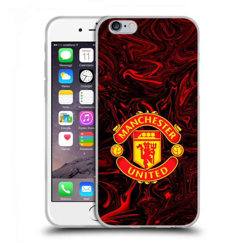 Силиконовый противоударный чехол на Iphone 6/6s с принтом Manchester United Силиконовый противоударный чехол на Iphone 6/6s с принтом Manchester United