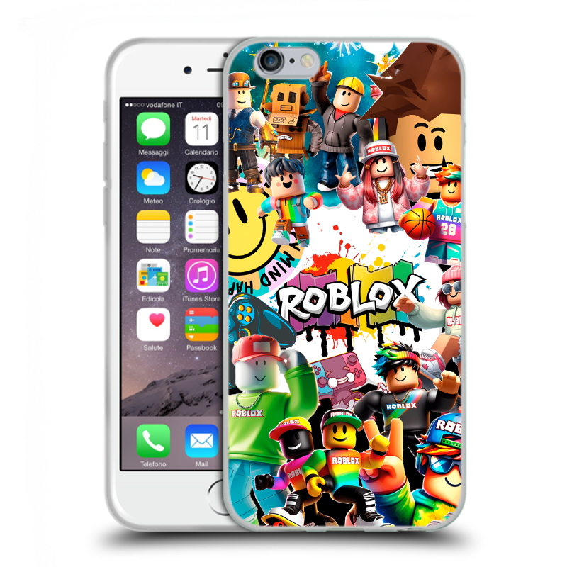 Силиконовый противоударный чехол на Iphone 6/6s с принтом Roblox Роблокс Силиконовый противоударный чехол на Iphone 6/6s с принтом Roblox Роблокс