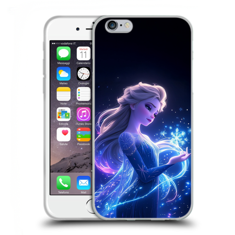 Силиконовый чехол на Iphone 6/6s с принтом Холодное сердце Frozen Силиконовый чехол на Iphone 6/6s с принтом Холодное сердце Frozen