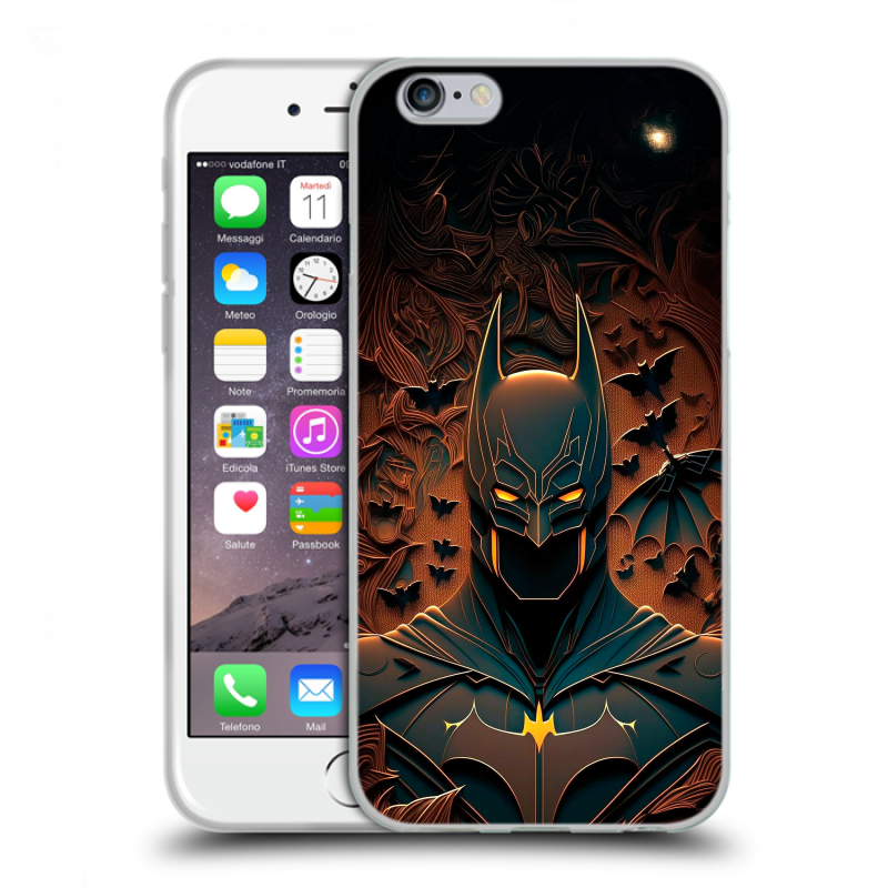 Пластиковый чехол на Iphone 6/6s с принтом Batman Бэтмен Пластиковый чехол на Iphone 6/6s с принтом Batman Бэтмен