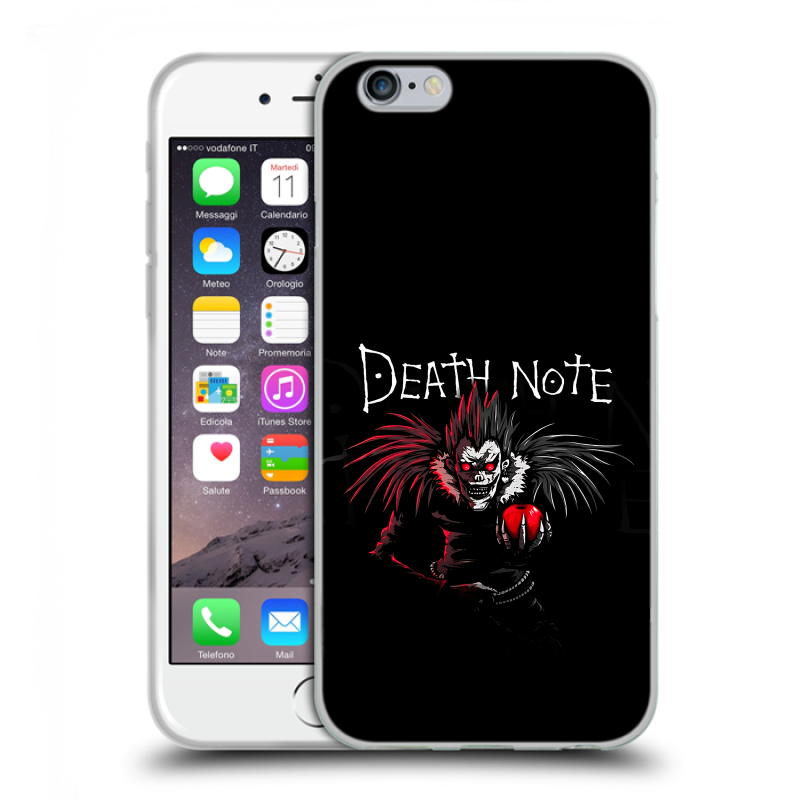 Силиконовый противоударный чехол на Iphone 6/6s с принтом Death note Тетрадь смерти Силиконовый противоударный чехол на Iphone 6/6s с принтом Death note Тетрадь смерти