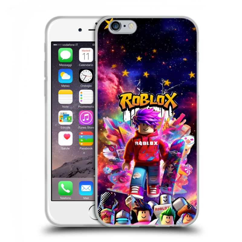 Пластиковый чехол на Iphone 6/6s с принтом Roblox Роблокс Пластиковый чехол на Iphone 6/6s с принтом Roblox Роблокс