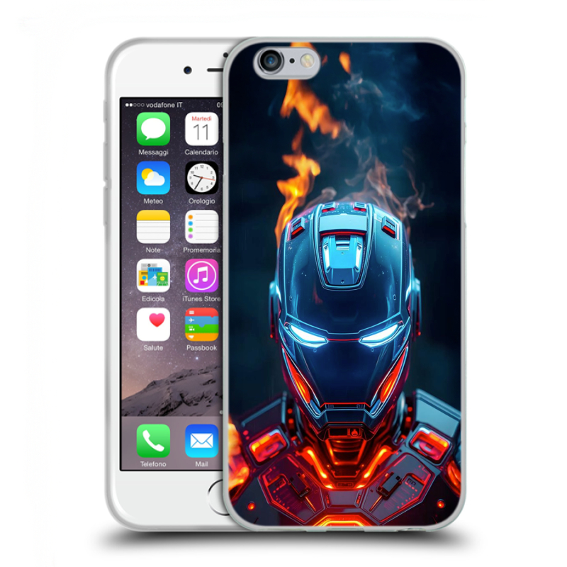 Силиконовый чехол на Iphone 6/6s с принтом IronMan Железный человек Силиконовый чехол на Iphone 6/6s с принтом IronMan Железный человек