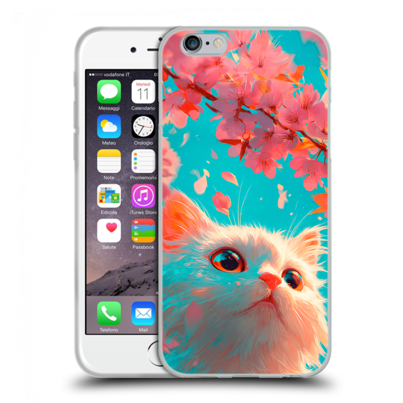 Пластиковый чехол на Iphone 6/6s с принтом Красивый кот Пластиковый чехол на Iphone 6/6s с принтом Красивый кот