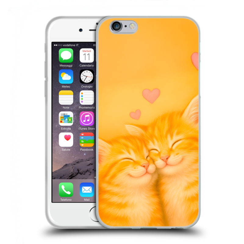 Пластиковый чехол на Iphone 6/6s с принтом Милые котята Пластиковый чехол на Iphone 6/6s с принтом Милые котята