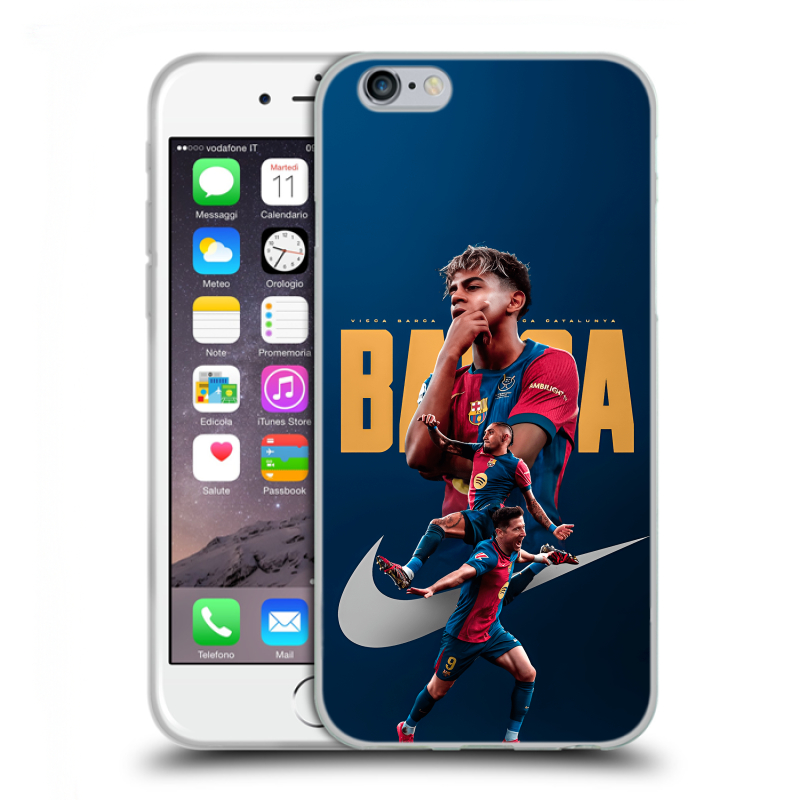 Пластиковый чехол на Iphone 6/6s с принтом Барселона Barca Yamal Пластиковый чехол на Iphone 6/6s с принтом Барселона Barca Yamal