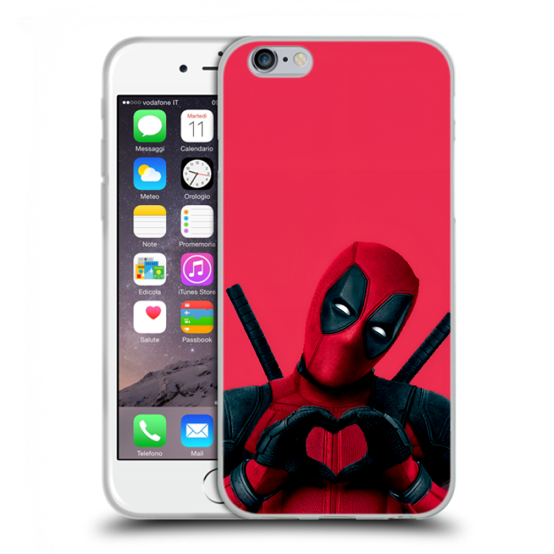 Пластиковый чехол на Iphone 6/6s с принтом Дедпул Deadpool Пластиковый чехол на Iphone 6/6s с принтом Дедпул Deadpool
