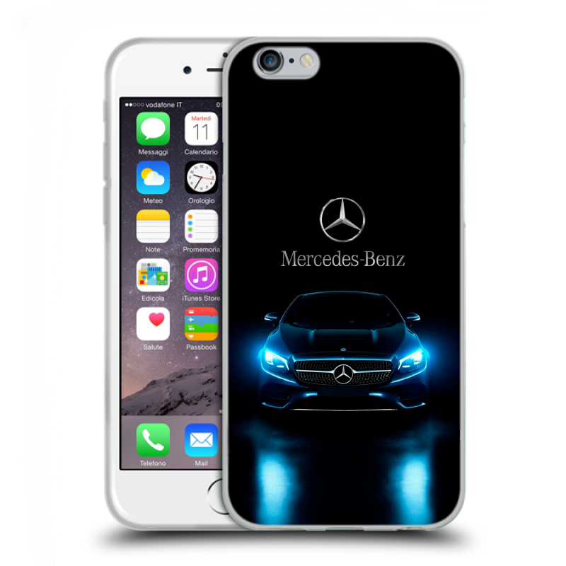 Силиконовый чехол на Iphone 6/6s с принтом Mercedes Мерседес Силиконовый чехол на Iphone 6/6s с принтом Mercedes Мерседес