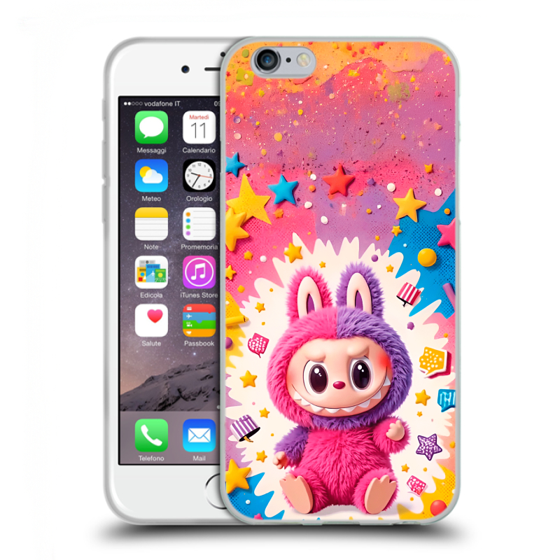 Силиконовый противоударный чехол на Iphone 6/6s с принтом Labubu Лабубу Силиконовый противоударный чехол на Iphone 6/6s с принтом Labubu Лабубу