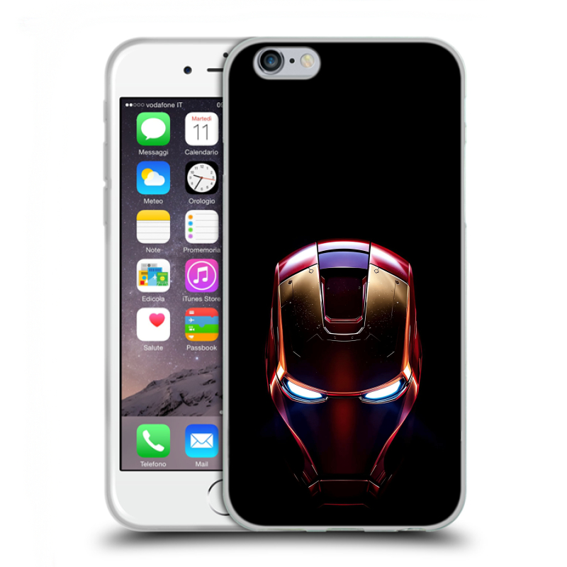 Силиконовый чехол на Iphone 6/6s с принтом IronMan Железный человек Силиконовый чехол на Iphone 6/6s с принтом IronMan Железный человек